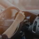 Woman driving a car in Maryland.